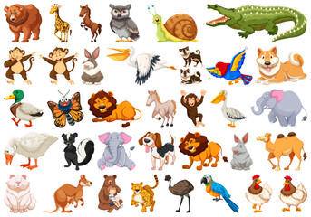 set of animals