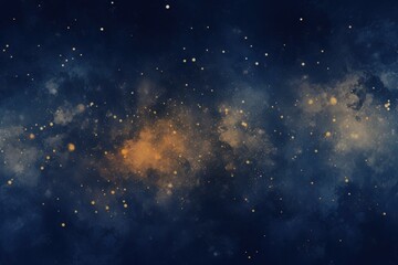 Navy Blue nebula background with stars and sand - obrazy, fototapety, plakaty