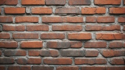 Obraz premium Classic Red Brick Wall Background for Websites. AI Generated