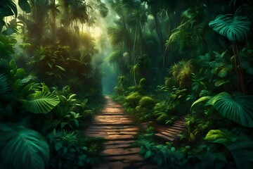 Obraz na płótnie Canvas tropical island with palm trees
