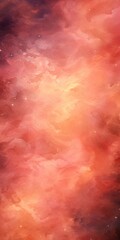 Rose nebula background with stars and sand