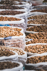 Pistachios at Siab Bazaar in the ancient city of Samarkand in Uzbekistan, Siyob bozor