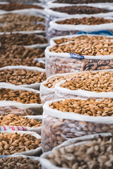 Pistachios at Siab Bazaar in the ancient city of Samarkand in Uzbekistan, Siyob bozor