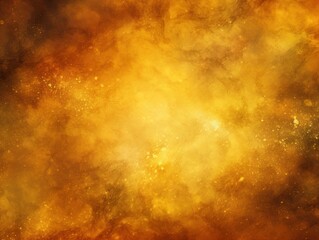 Yellow nebula background with stars and sand