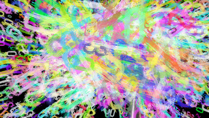 abstract colorful background with stars