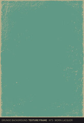 Grunge background: Worn lacquer (vintage paint surface, scratched and Textured in green)