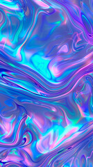 Fototapeta premium Blue and Purple Holographic Abstract Blurred Iridescent Gradient Background