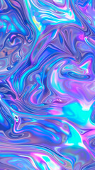 Obraz premium Blue and Purple Holographic Abstract Blurred Iridescent Gradient Background