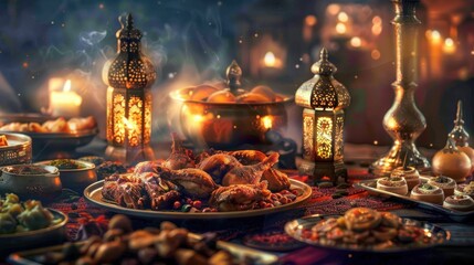 Ramadan food - obrazy, fototapety, plakaty