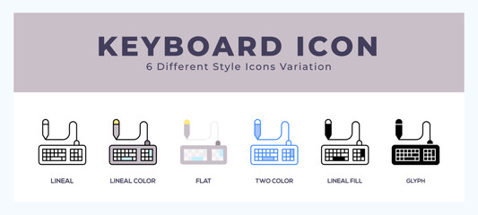 Keyboard set of vector icon. For web. and mobile app