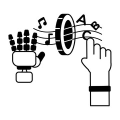 Check out glyph icon of ai music 