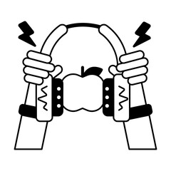 Check out glyph icon of healthy music 