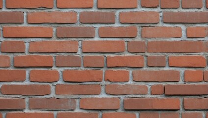 Fototapeta premium Red Brick Wall Texture for Architectural Renders. AI Generated