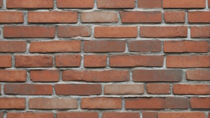Naklejka premium Red Brick Wall Background for Websites. AI Generated