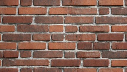 Obraz premium Authentic Red Brick Wall Pattern for Designs. AI Generated