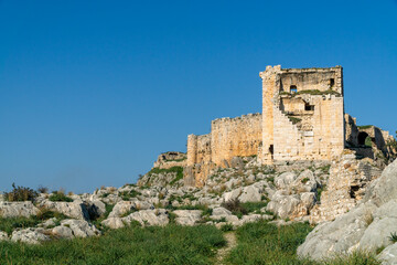 Fototapeta na wymiar Ruins Of Anavarza Castle, Adana, Turkey