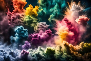 blast of different colors
