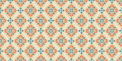 Ethnic geometric seamless pattern. Modern abstract design for paper, cover, fabric, interior decor and other - 749300192