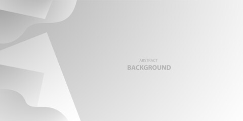 Abstract white and gray shape background with space for text and message. Vector illustration