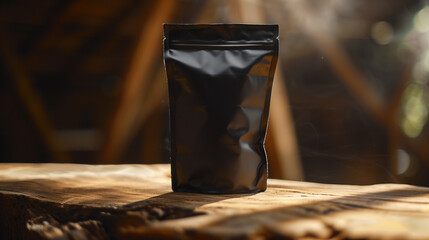 Premium Vegan Protein Powder in Black Resealable Bag