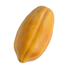 Ripe papaya on white background. Isolated from the background.