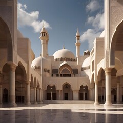 Fototapeta na wymiar modern islamic mosque masjid background