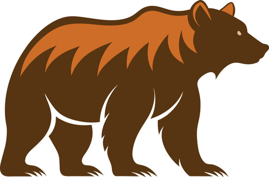 bear logo, the silhouette of a bear vector,  Bear logo vector illustration, emblem icon 