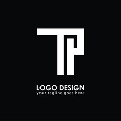 TP TP Logo Design, Creative Minimal Letter TP TP Monogram