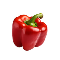 Sweet pepper isolated on transparent background