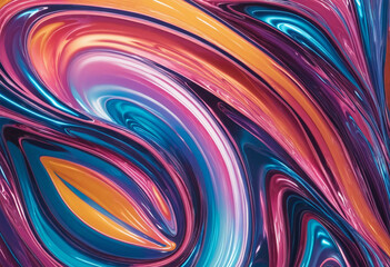 Fototapeta na wymiar Abstract multicolored shape, 3d render spirals and waves
