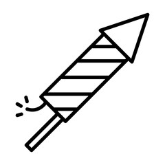 Firework Line Icon