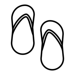 Sandals Line Icon