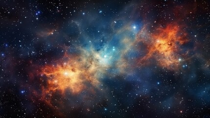 Fototapeta na wymiar Colorful space galaxy cloud nebula stary night cosmos universe science astronomy