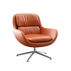 Naklejka premium Swivel chair isolated on transparent background