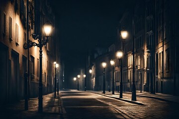 Fototapeta premium street in the evening