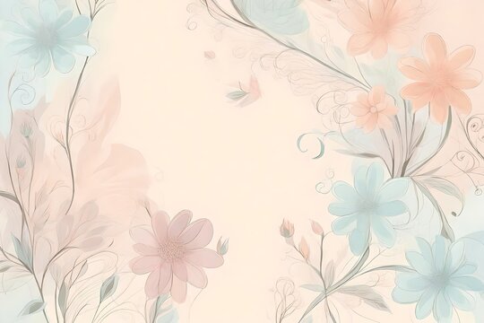 soft background with flowers