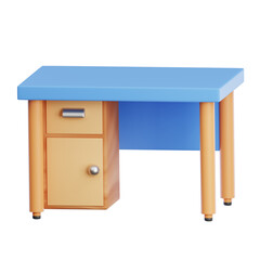 Desk 3D Illustration