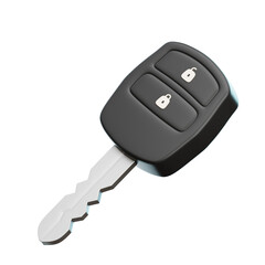 Car Key 3D Illustration