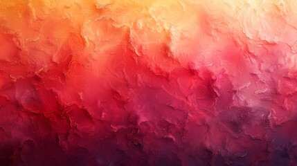 The abstract art background features light coral and dark orange colors. The watercolor painting on canvas has a soft red gradient. The fragment of artwork on paper has ginger pattern. The background