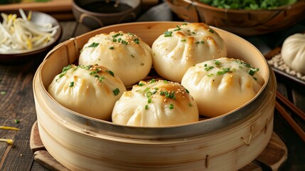 Baozi fluffy buns