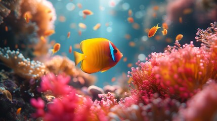 fish swimming in underwater