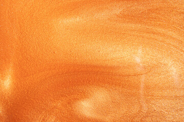 Fototapeta premium Golden sparkle liquid, beauty cosmetics, glittering background, luxury design