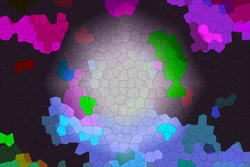 ABSTRACT BACKGROUND PATTERN DIMENSION TRENDY COLORFUL GEOMETRY DISTORTED EFFECT GRAPHIC TEXTURE. PERSPECTIVE SCIENCE ILLUSTRATION PRESENTATION DESIGN.