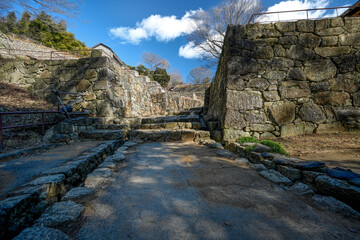 金山城址の石垣