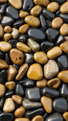 golden and black stones background
