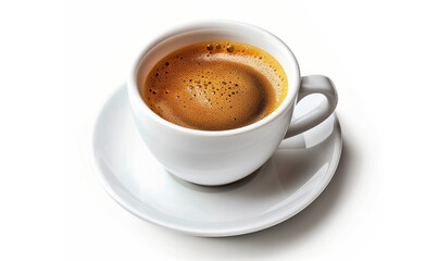 Obraz premium Morning Goodness: Delight in a Cup of Freshly Brewed Coffee