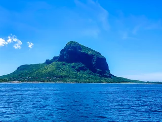 Rideaux tamisants Le Morne, Maurice Beautiful landscape of Mauritius island with turquoise lagoon