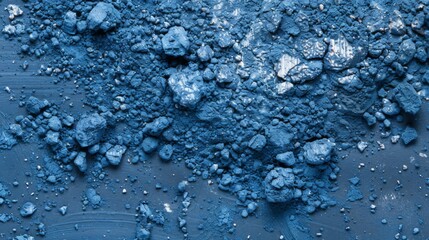 Obraz premium Background cover of blue dry powder, generated with AI