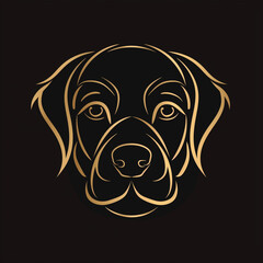 犬のシンプルなロゴ/Simple Logo of a Dog/Generative AI