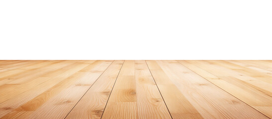 Wooden floor in warm tones, cut out